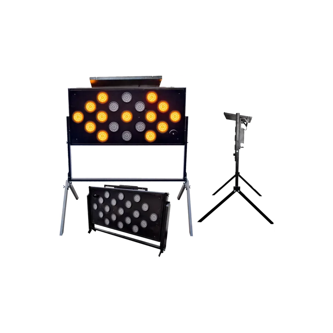 Flecha Luminosa 120X60cm Con Panel Solar