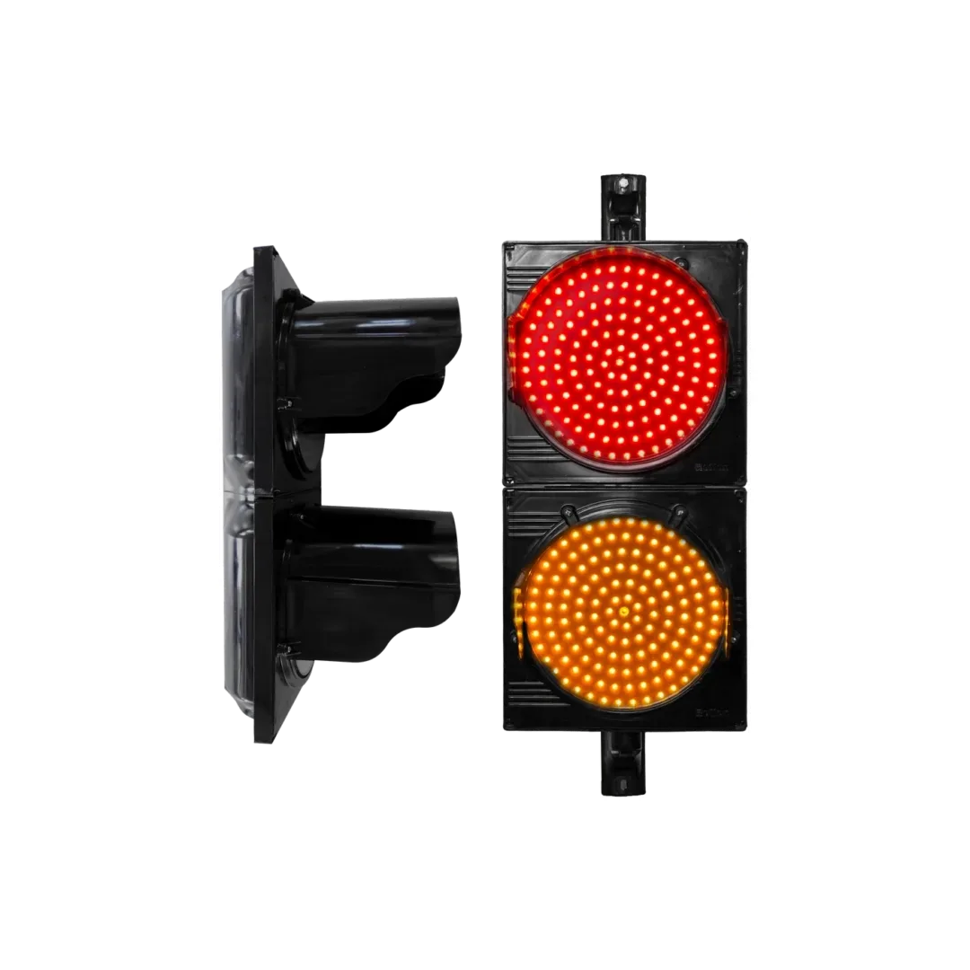 Opciónes: Semáforo vehicular D=300mm - Dos luces Rojo y Amarillo