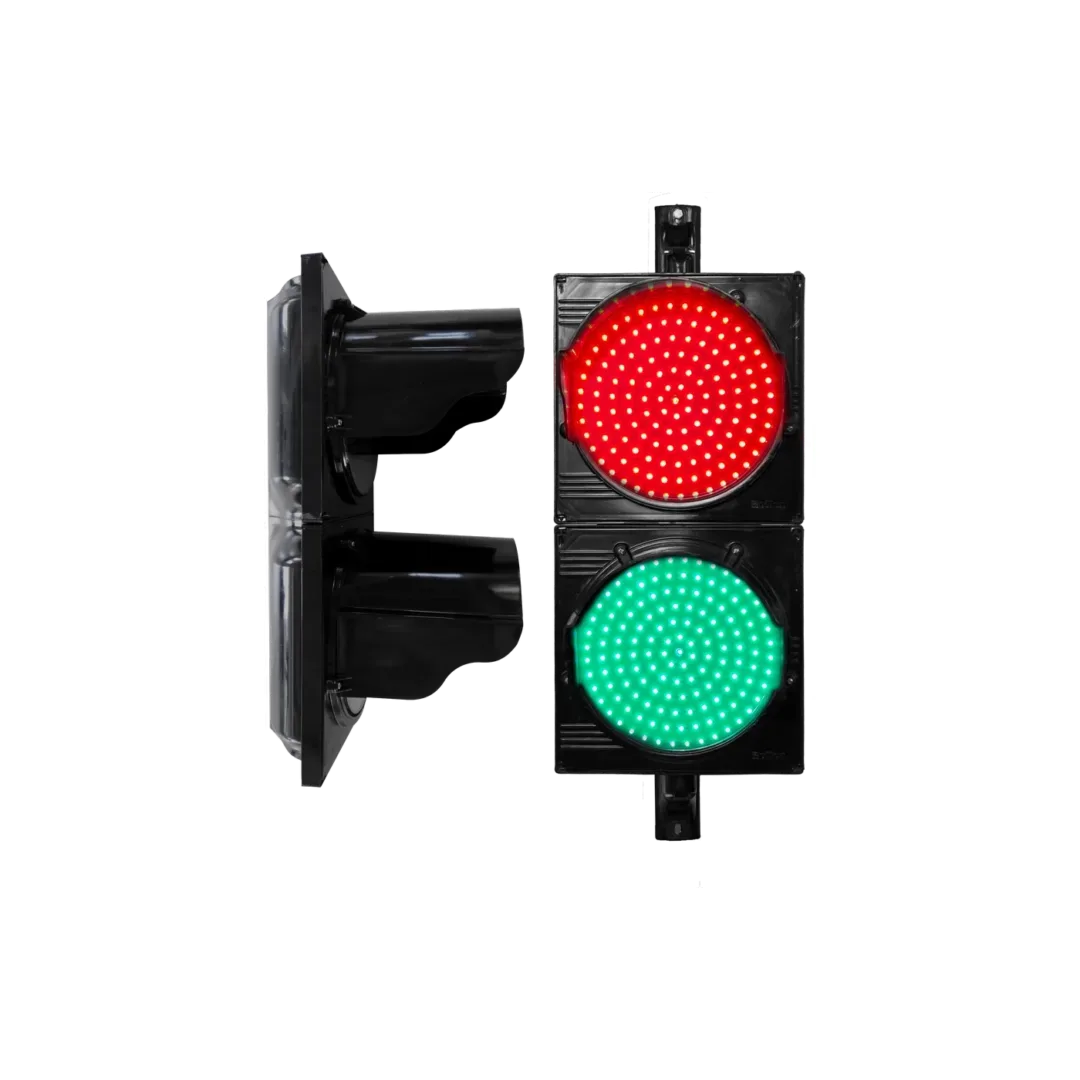 Opciónes: Semáforo vehicular D=300mm - Dos luces Rojo y Verde