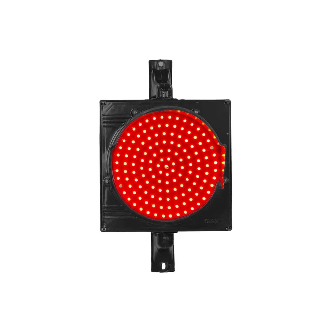 Opciónes: Semáforo vehicular D=300mm - Una luz fija Rojo