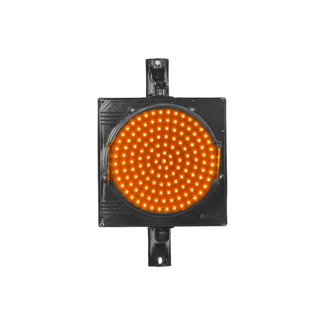 Opciónes: Semáforo vehicular D=300mm - Una luz fija AMARILLA