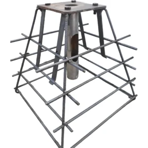 SUMINISTRO DE CASTILLO PIRAMIDAL CONFORMADO POR 1 PLATINA BASE DE 3/8" POR 30 CM. 16 VARILLAS CORRUGADAS DE 1/2" X 60 CM.4 TUERCAS DE 3/4" PARA ANCLAJE DE POSTE