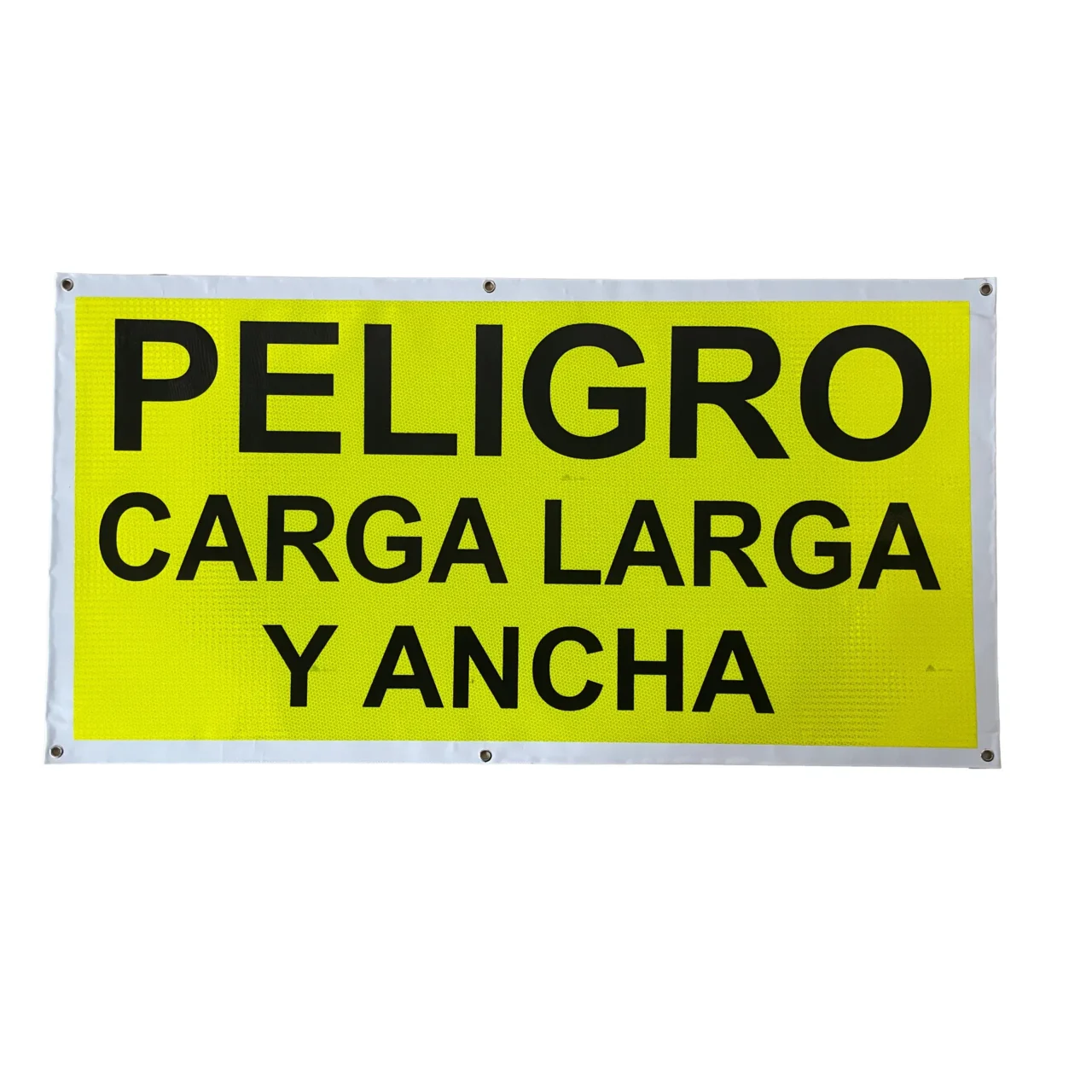 Aviso flexible en lona 100x60cm - Peligro carga larga y ancha