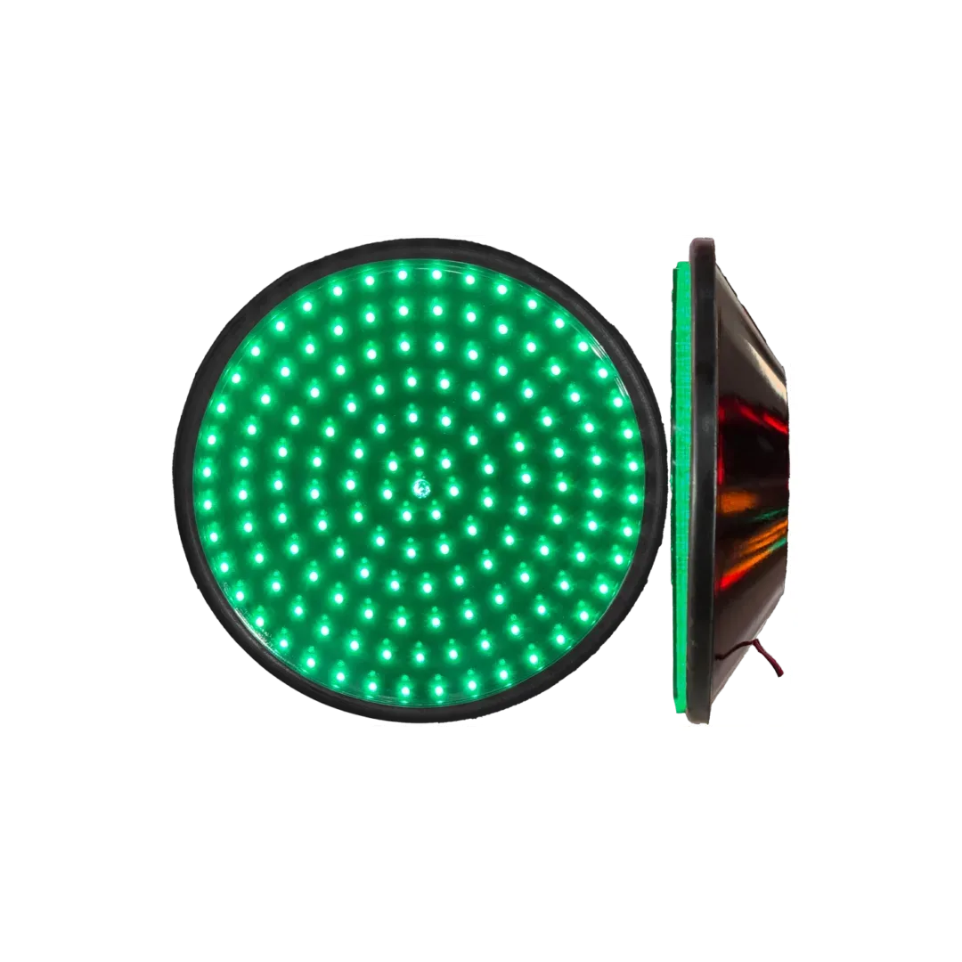 Opciónes: Módulo luminoso D=300mm Con carcasa - Verde (12volts)