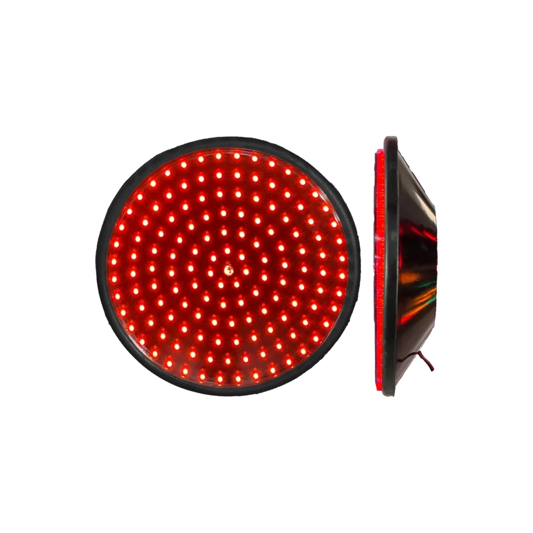 Opciónes: Módulo luminoso D=300mm Con carcasa - Rojo (12volts)
